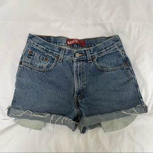 Levi’s denim shorts high rise